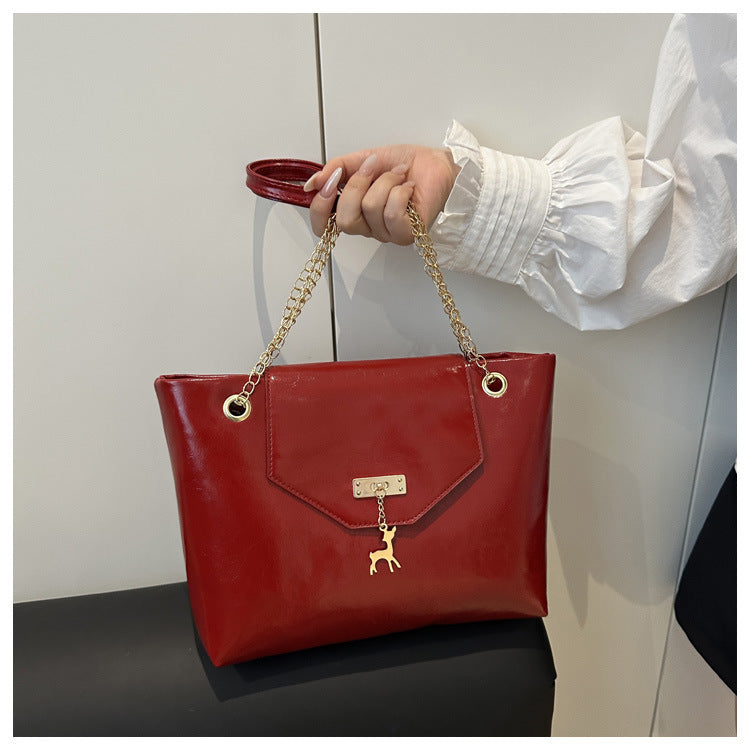 Large Capacity Chain Shoulder Bag For Women