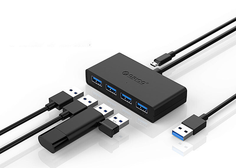 ORICO G11-H4 موزع USB3.0 للابتوب كابل تمديد بمنافذ إمداد طاقة إضافية