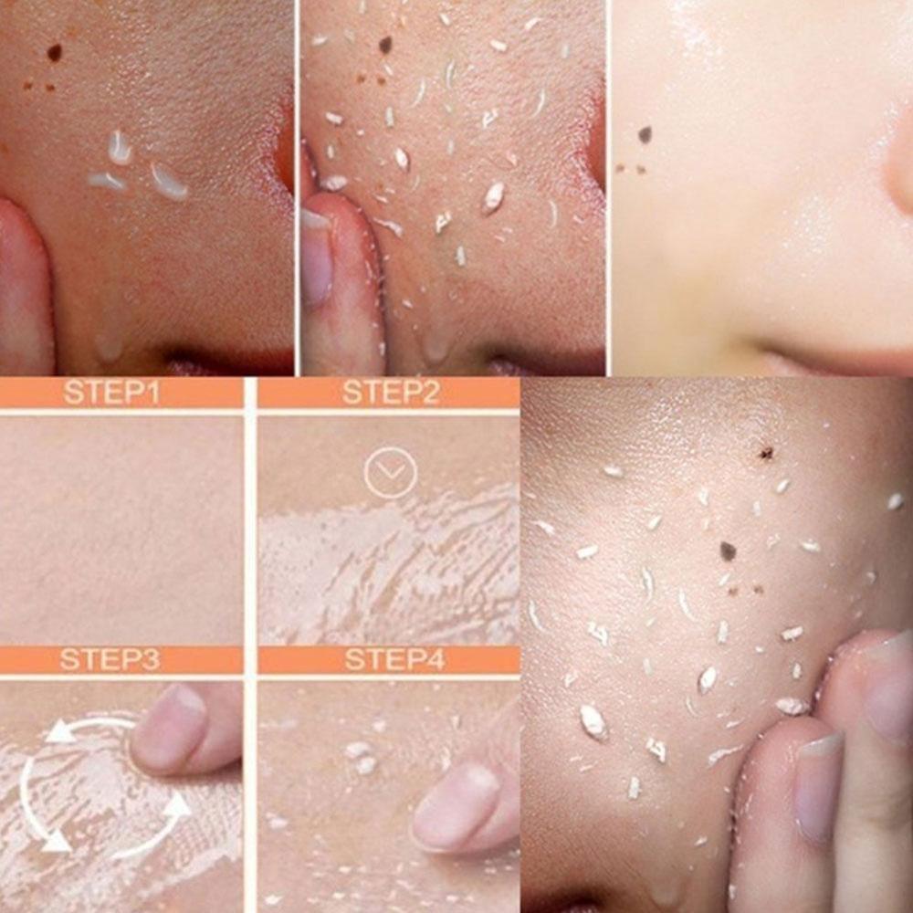 جل كريم تقشير الوجه بالخيار وجوز الهند والبابايا لتنظيف الجسم