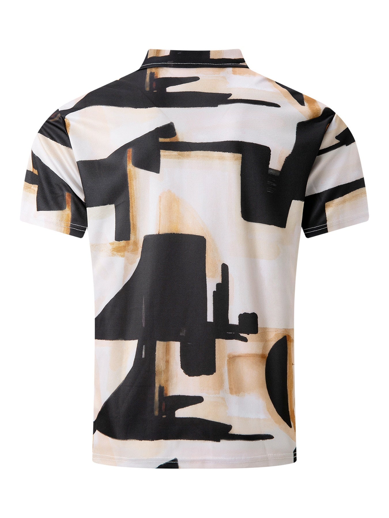 Mens 3D Digital Print Short-Sleeve Shirt