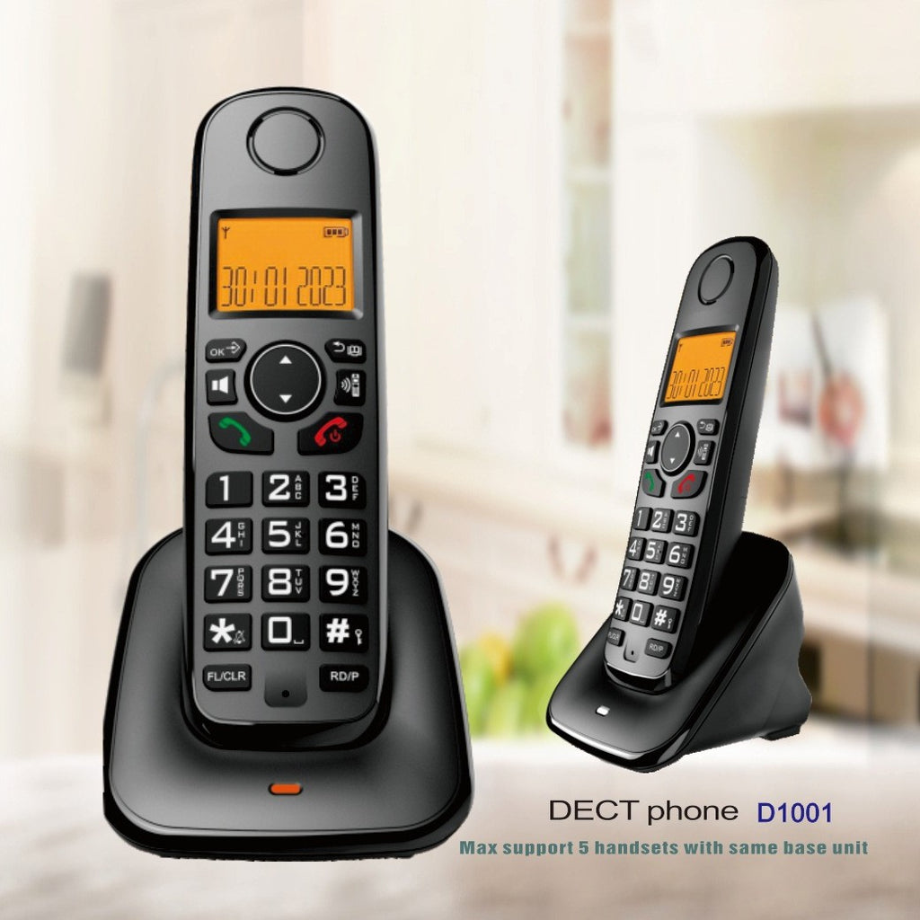هاتف مكتبي منزلي لاسلكي رقمي بتقنية DECT