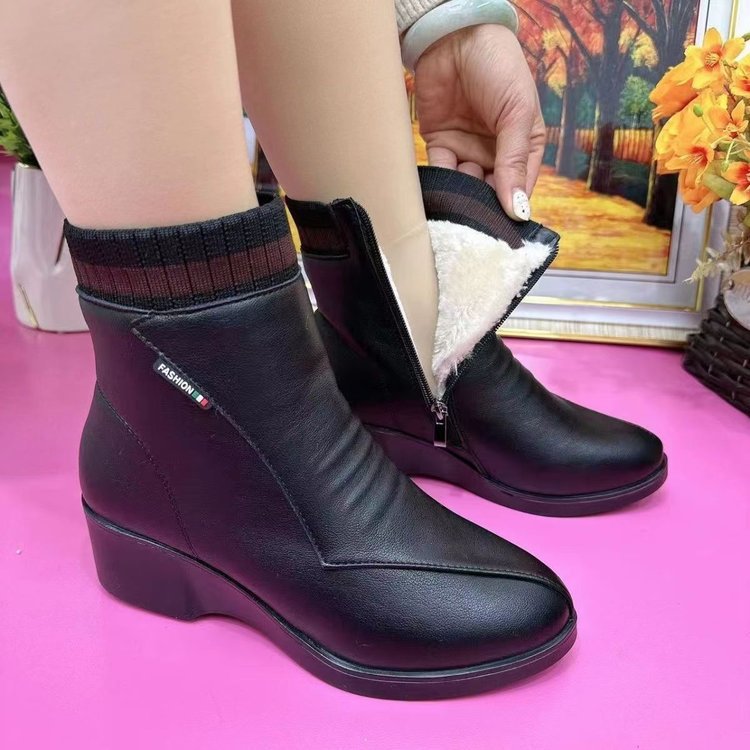 2025 Wholesale Adult Soft Leather Women's Ankle Boots