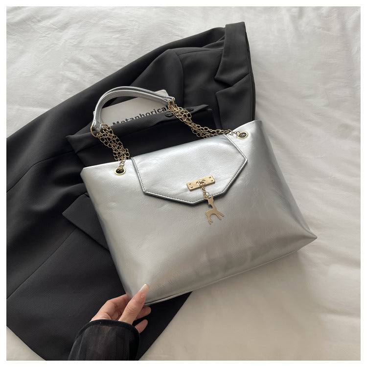 Large Capacity Chain Shoulder Bag For Women