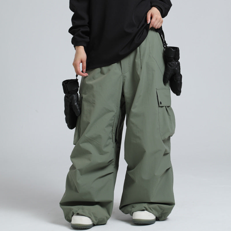 Winter Outdoor Loose Waist Ski Pants